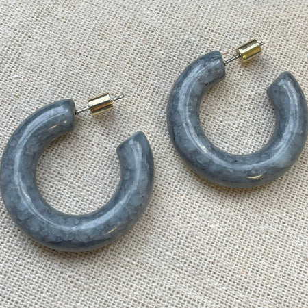 Cleo Resin Hoop Earrings