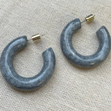 Cleo Resin Hoop Earrings
