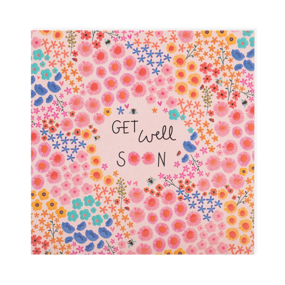 Floral Get Well Soon Electric Dreams Card