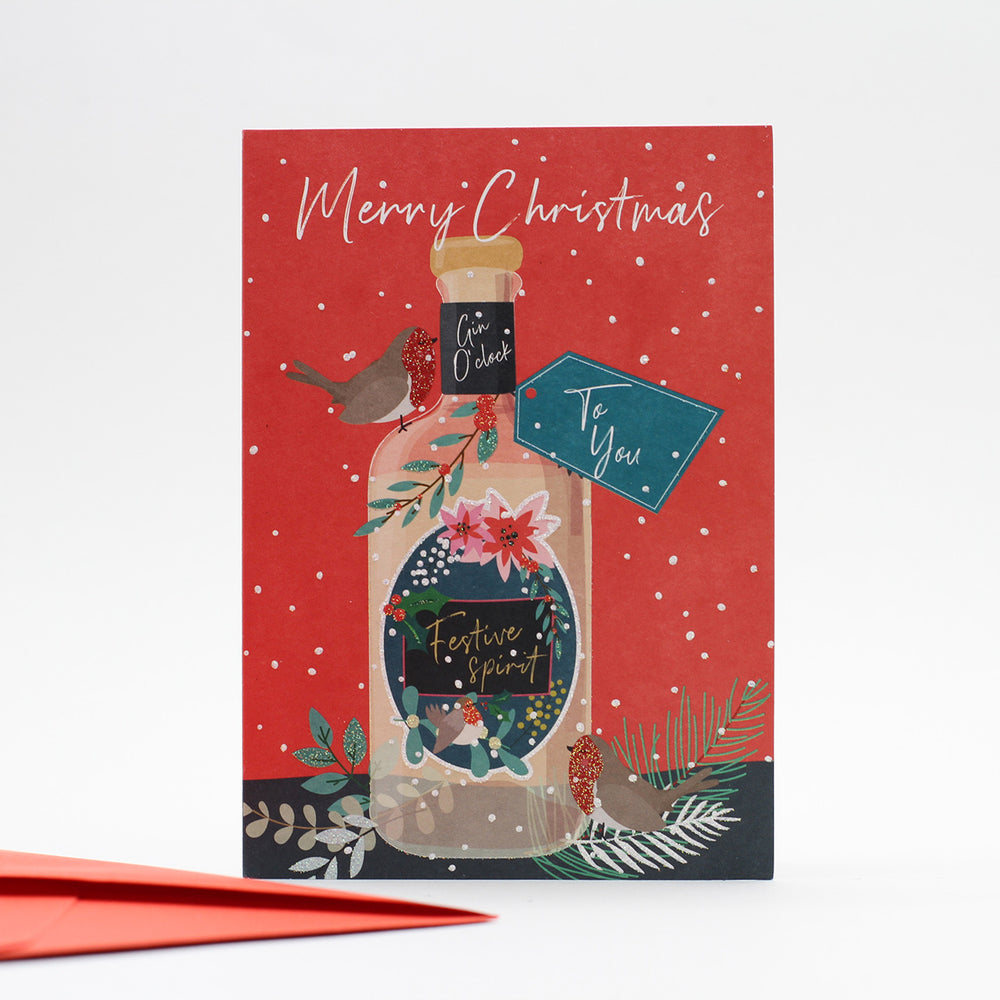 Merry Christmas Bottle Wild Thing Card