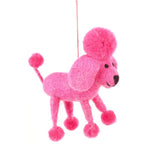 Handmade Felt Pinky Poodle Decoration