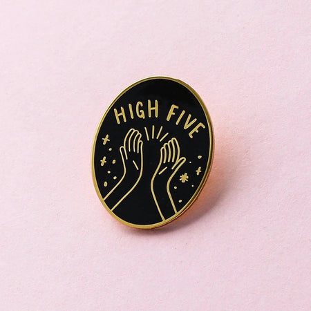 High Five Enamel Pin
