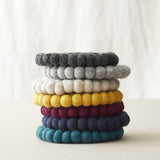 Handmade Eco Felt Coaster - Teal