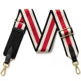 Red Stripe Woven Bag Strap