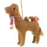 Handmade Felt Camel Decoration