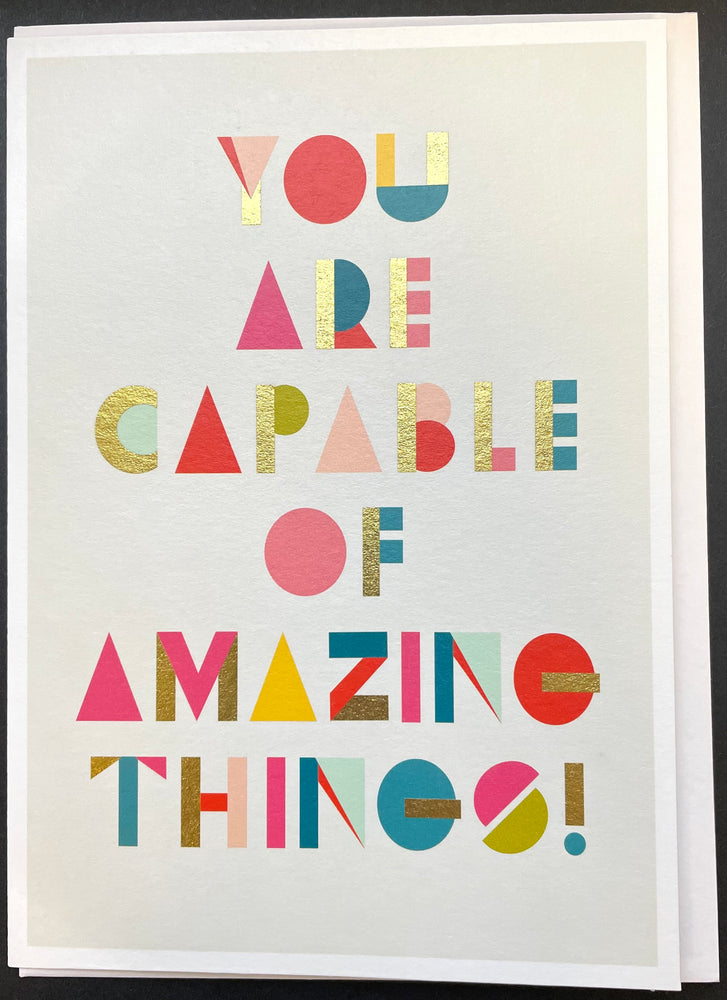 Capable Of Amazing Things Deco Card