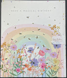 Magical Birthday Rainbow Meadow Card