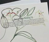 Unfolding Lily Sympathy Card