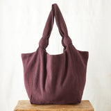 Jogi Slouchy Cotton Shoulder Bag - Plum Purple