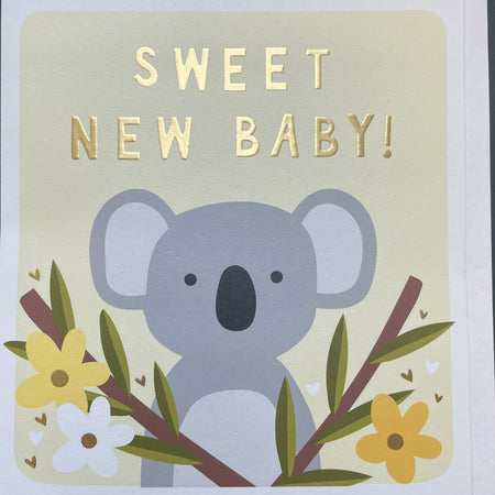 Sweet New Baby Koala Card