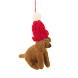 Handmade Felt Cosy Doggy Decoration