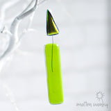 Coloured Candles Fused Glass Decoration