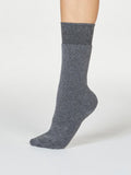 Bobbie Walker Cotton Socks - Dark Grey Marle