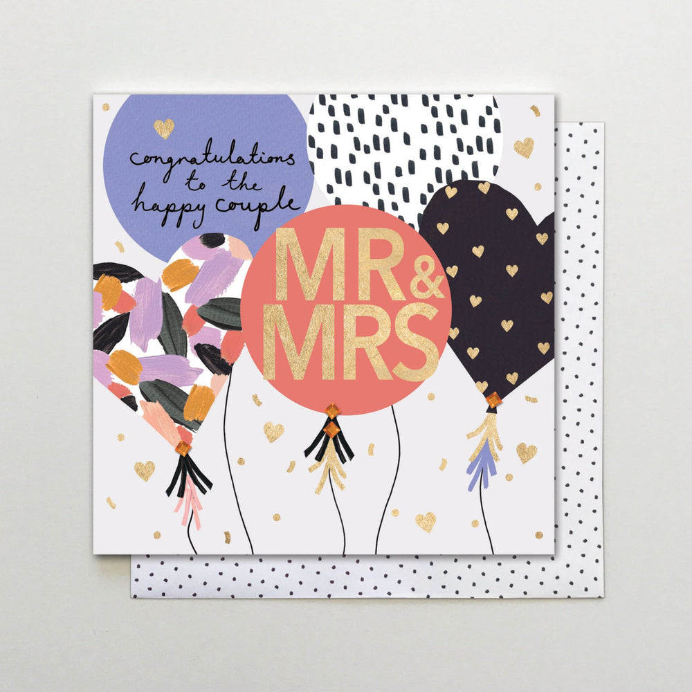 Mr & Mrs Balloon Oh Joy Card