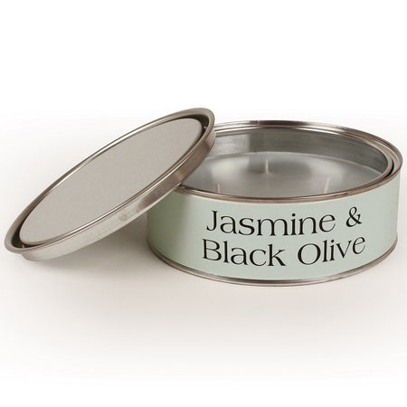 Jasmine & Black Olive Triple Wick Paint Tin Candle