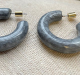 Cleo Resin Hoop Earrings