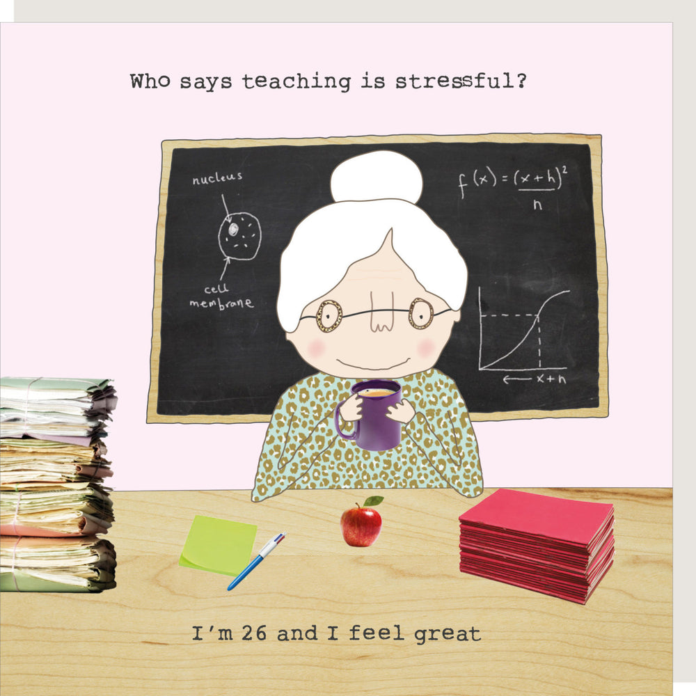 Stressful Teacher Card