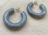Cleo Resin Hoop Earrings