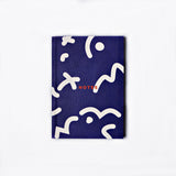 Blue Space Squiggle A6 Notebook