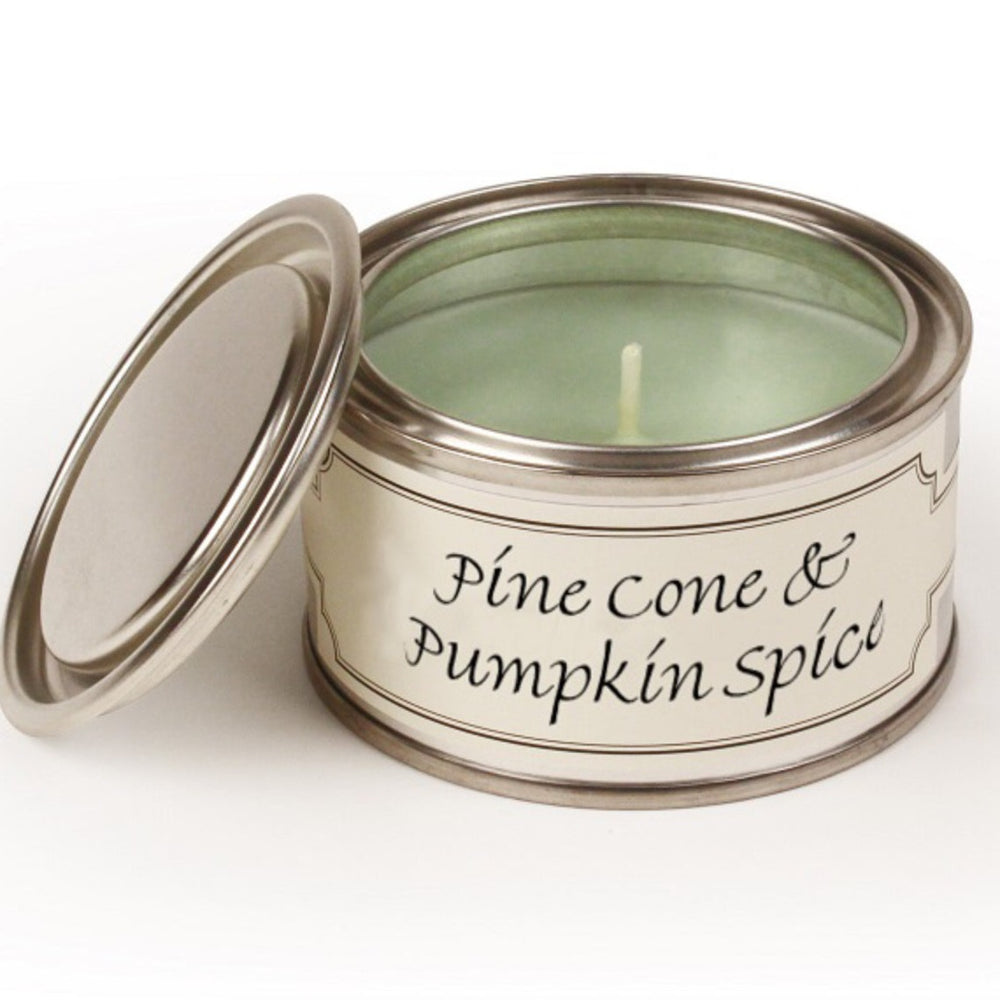 Pine Cone & Pumpkin Spice Paint Tin Candle