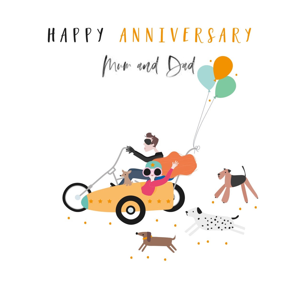 Happy Anniversary Mum & Dad Happy Days Card