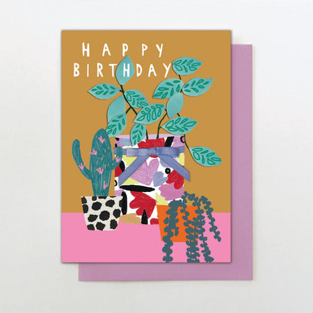 Happy Birthday Plant Sweetpea Card