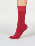 Bobbie Walker Cotton Socks - Cranberry Red