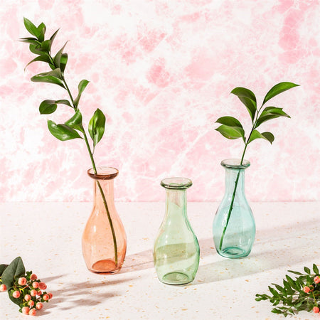 Deepa Recycled Bud Vase Pale Blue