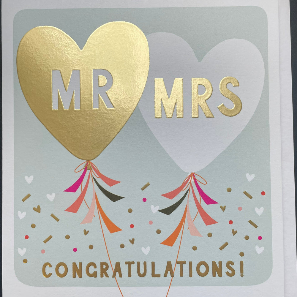 Mr & Mrs Balloon Card